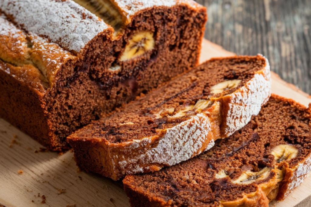 Cake Mix Banana Bread: